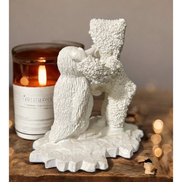 Vintage Snow Buddies Girl with Penguin Figurine - Picture 3 of 7